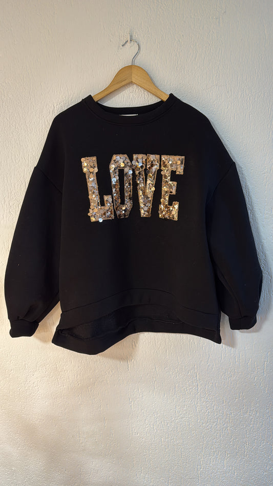 Felpa Sparkly black