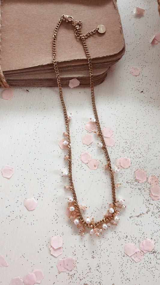 Girocollo Perla rose