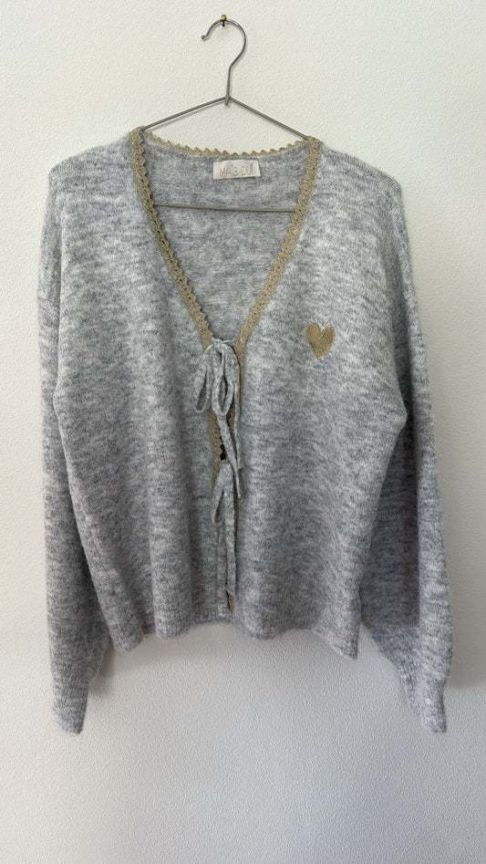 Cardigan Lulu light grey