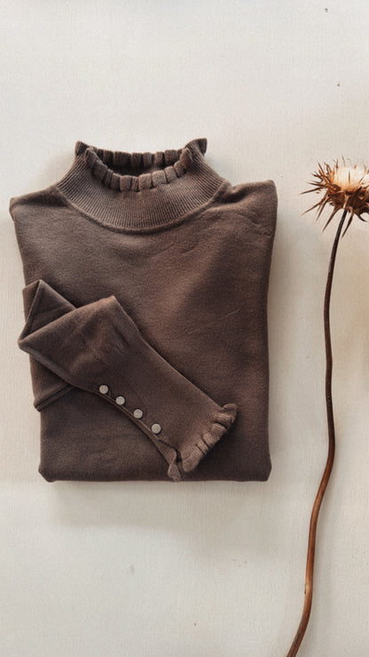 Maglia sottogiacca Elisa milk coffee