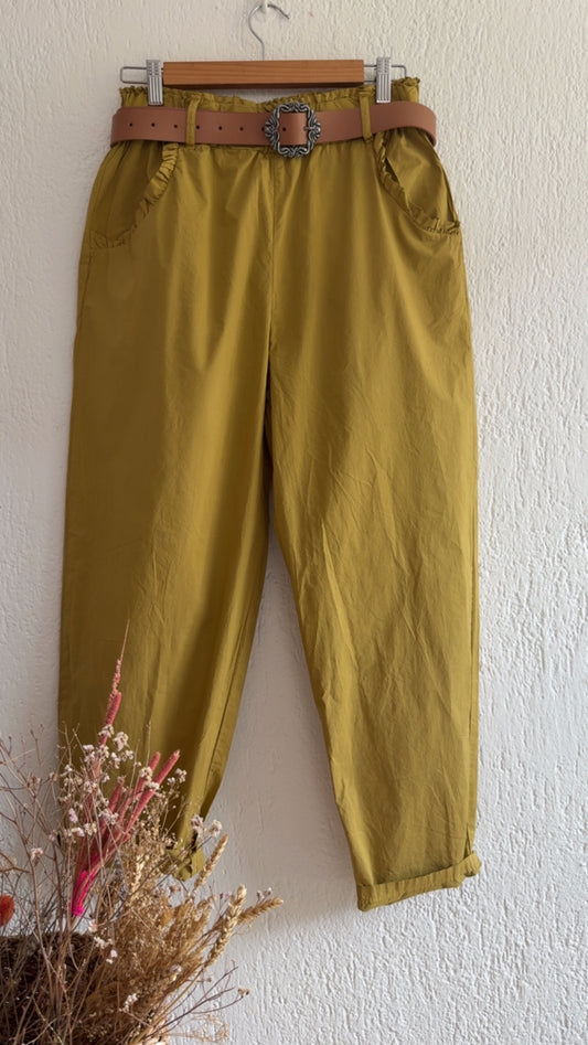 Pantalone Camille senape