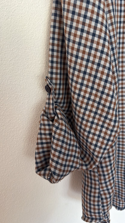 Camicia Wayne check navy