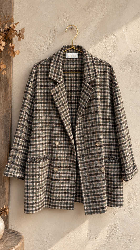 Giacca Scotland check green