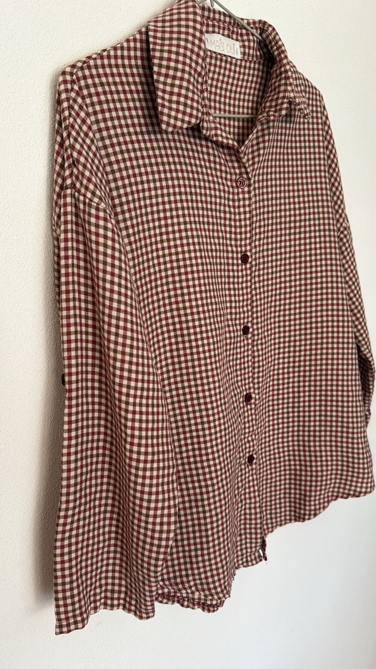 Camicia Wayne check cherry