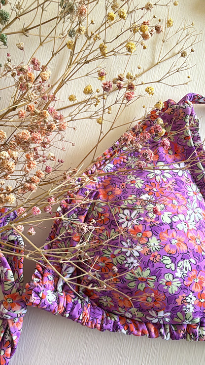 Bikini Saint-Tropez purple flowers