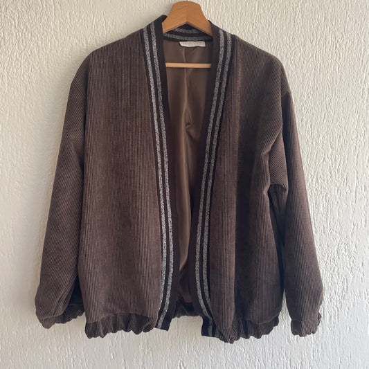 Giacca cardigan Leon cioccolato