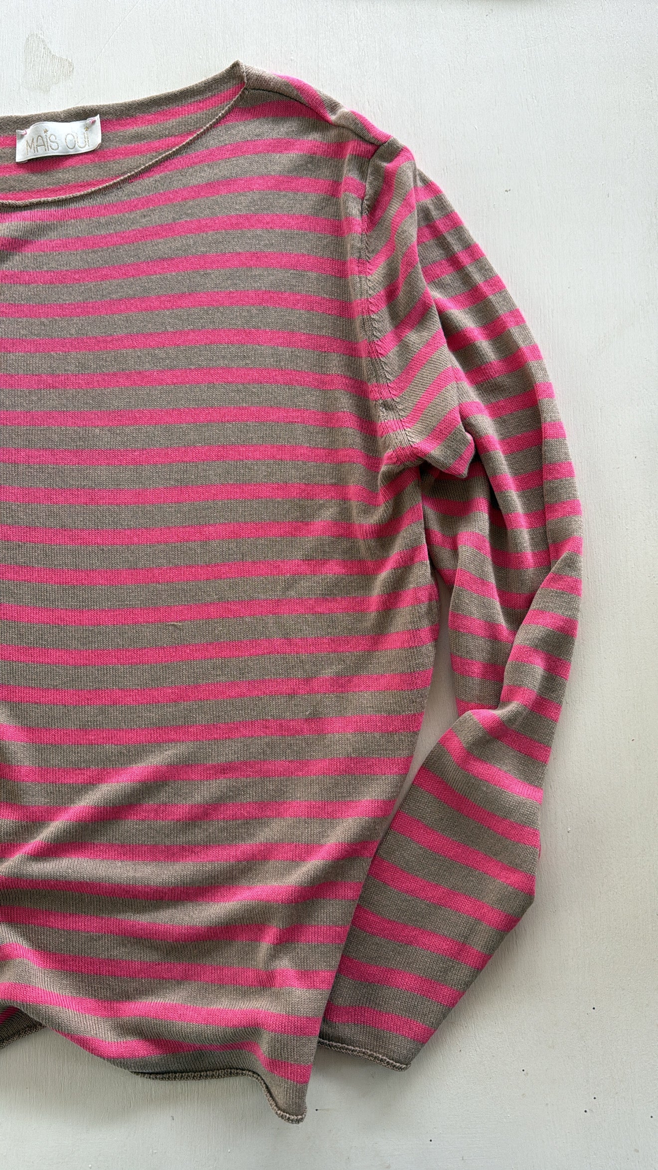Maglia Adina riga fucsia