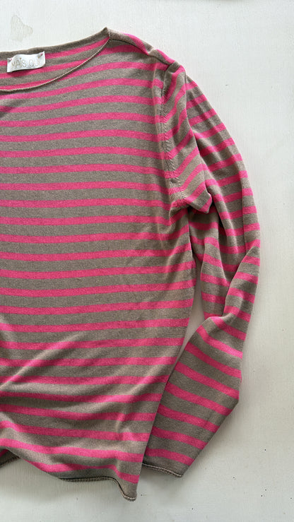 Maglia Adina riga fucsia
