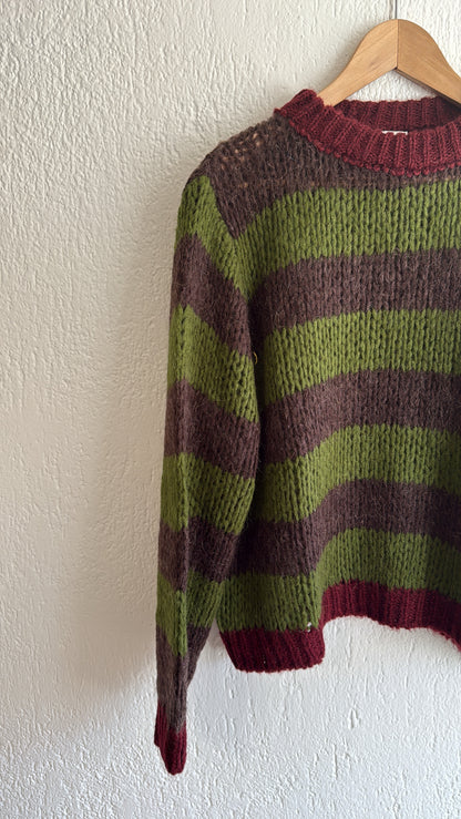 Maglia Natalina verde-choco