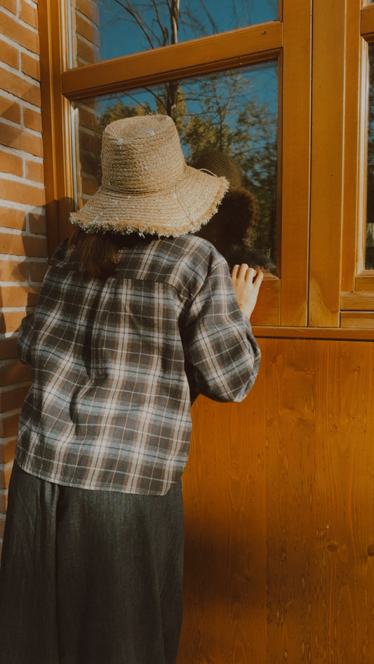 Camicia Anisa tartan navy