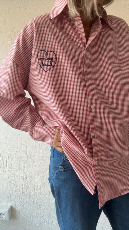 Camicia Loved red