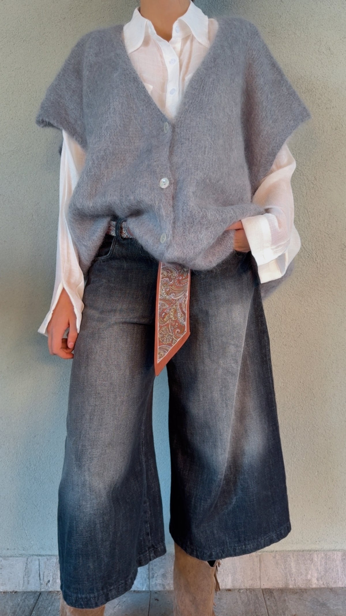Pantalone Serafino dark grey