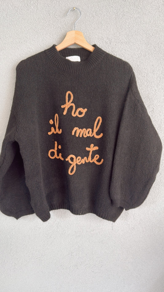 Maglia Ho il mal di gente black