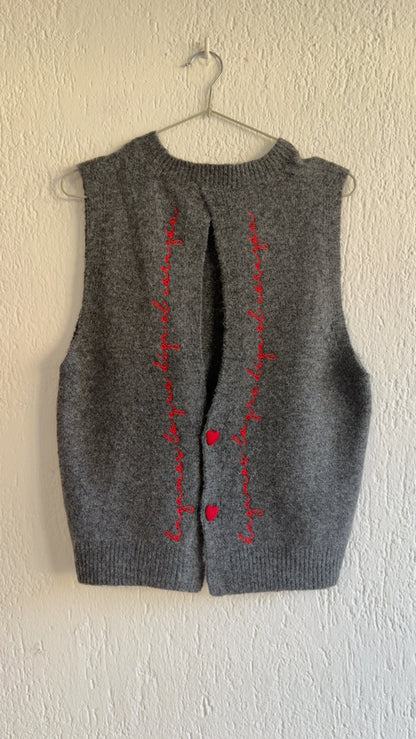 Gilet Corazon dark grey