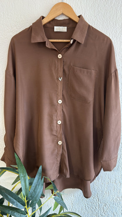 Camicia Matilda cioccolato