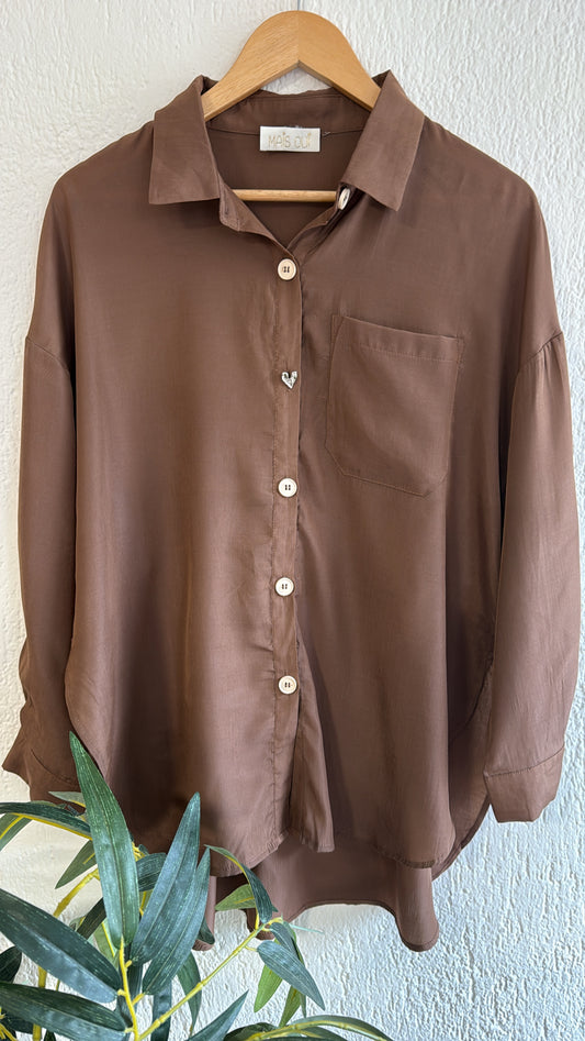Camicia Matilda cioccolato