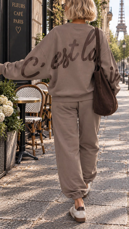Tuta C'est la vie taupe