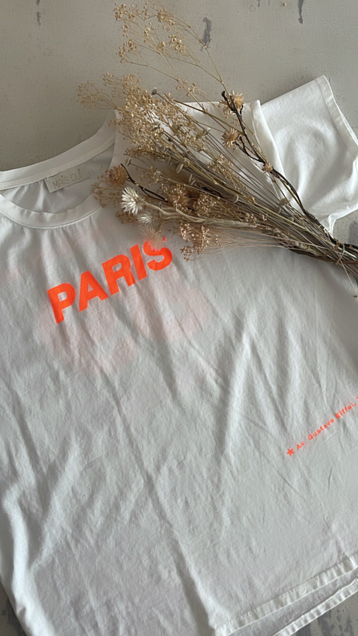 T-shirt Paris bianca