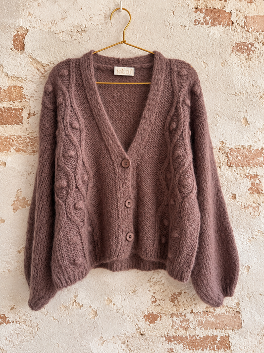 Cardigan Clotilde vintage rose