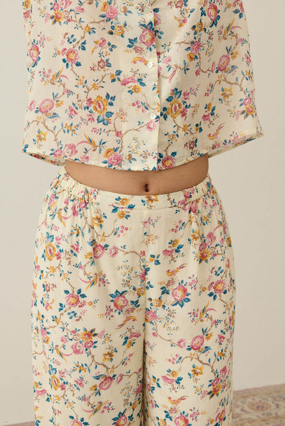Pigiama Louka cream retro garden