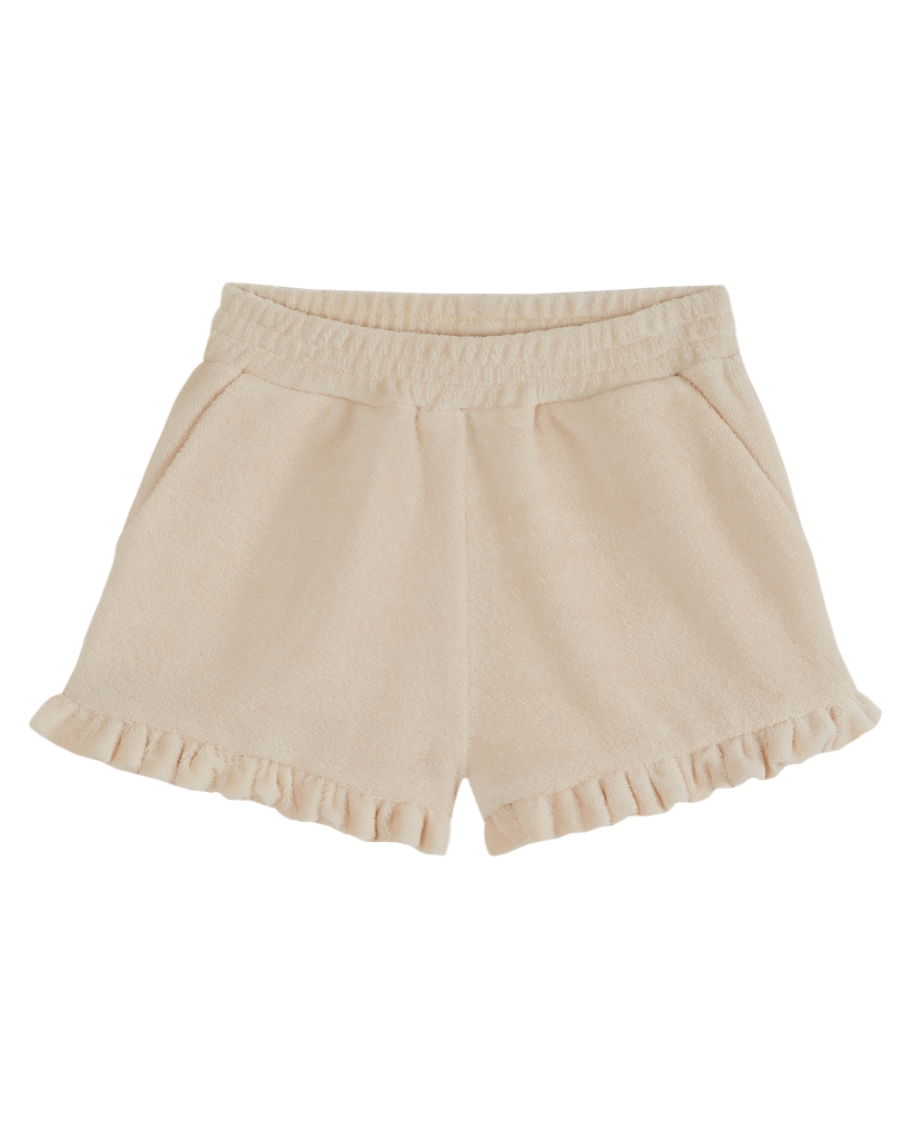 Shorts in spugna creme