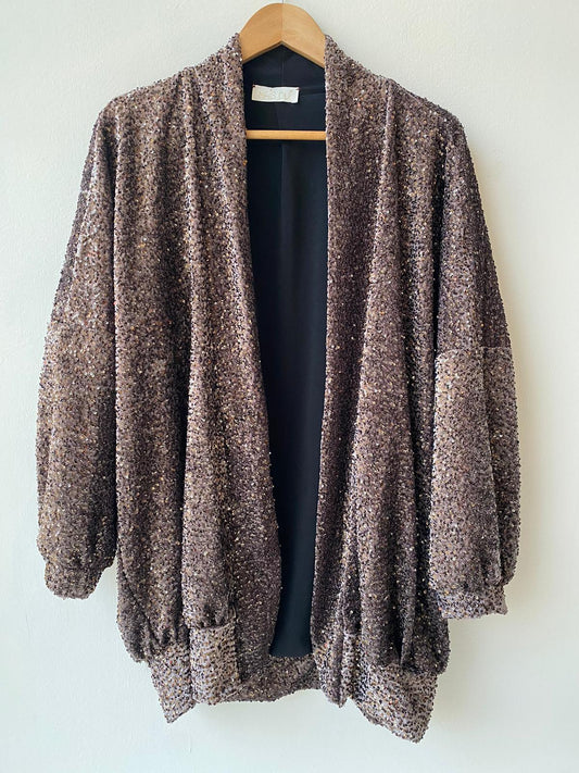 Blazer paillettes cioccolato