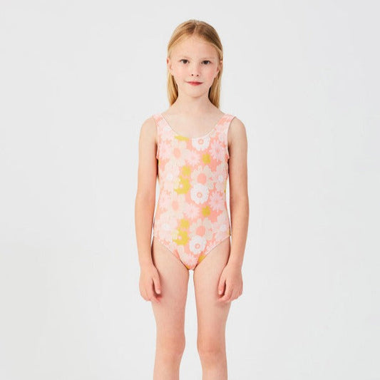 Costume da bagno da bambina con fantasia floreale