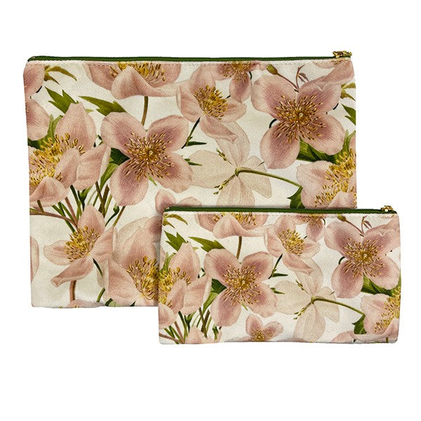 Pochette fantasia fiori rosa