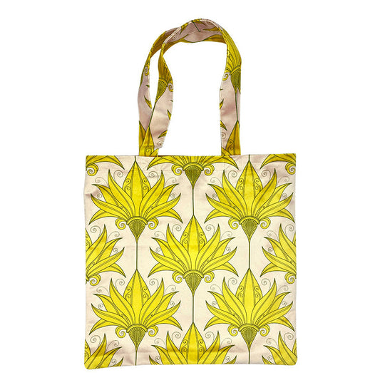 Borsa shopper fantasia Giglio Giallo