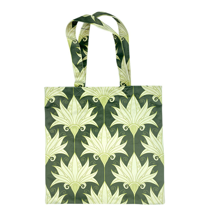 Borsa shopper fantasia Giglio Verde